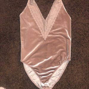 Forever 21 velvet bodysuit